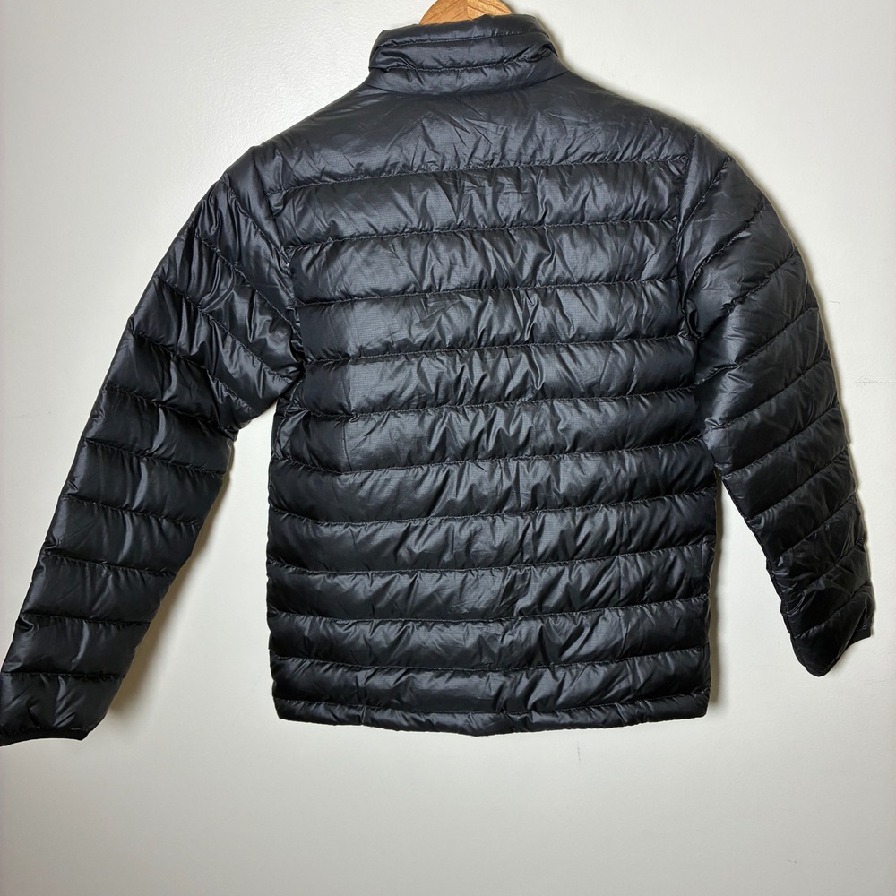 Patagonia Kids Down Sweater Jacket Size L 12 Black Puffer Coat - Picture 2 of 6